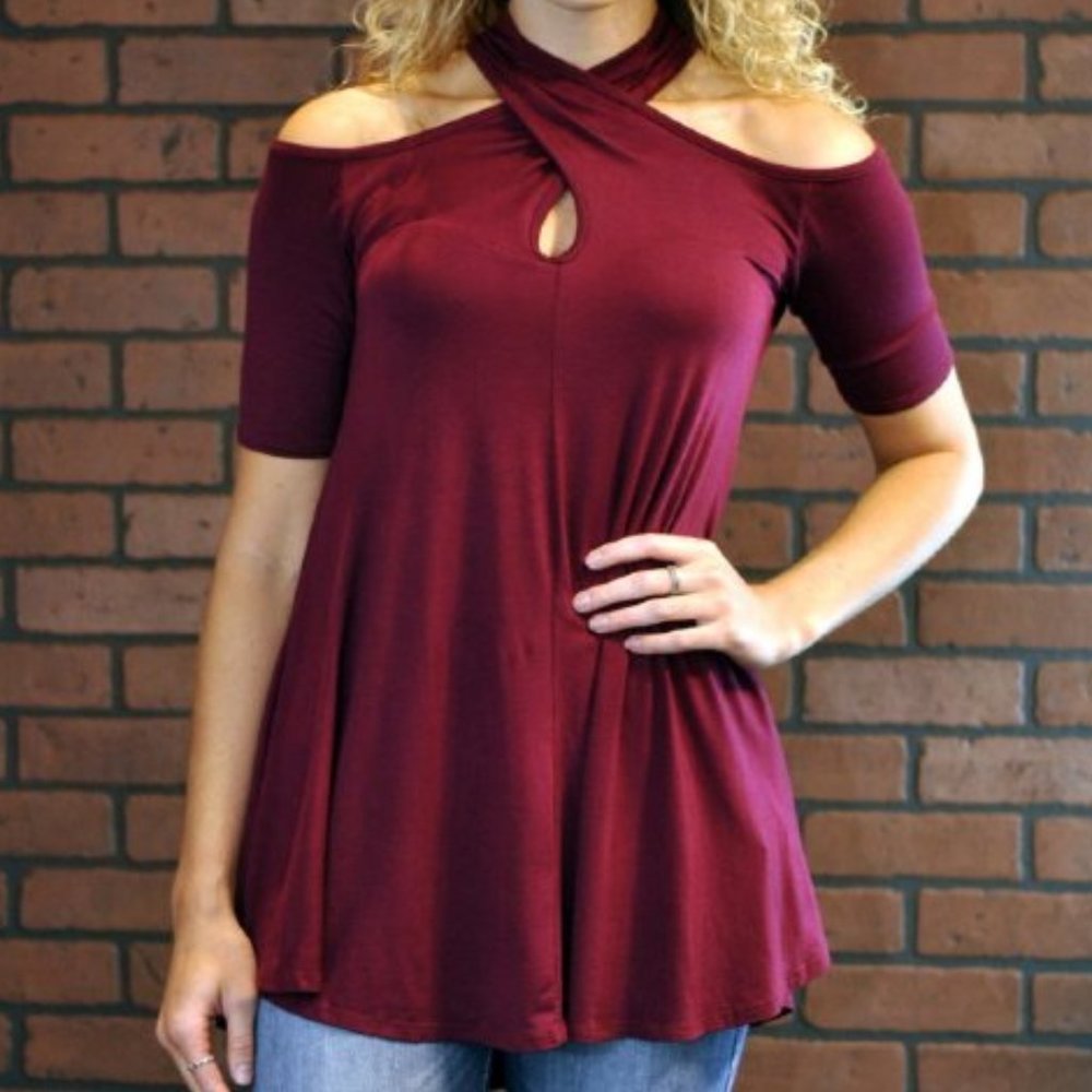 Infinity Gameday Top - Burgundy